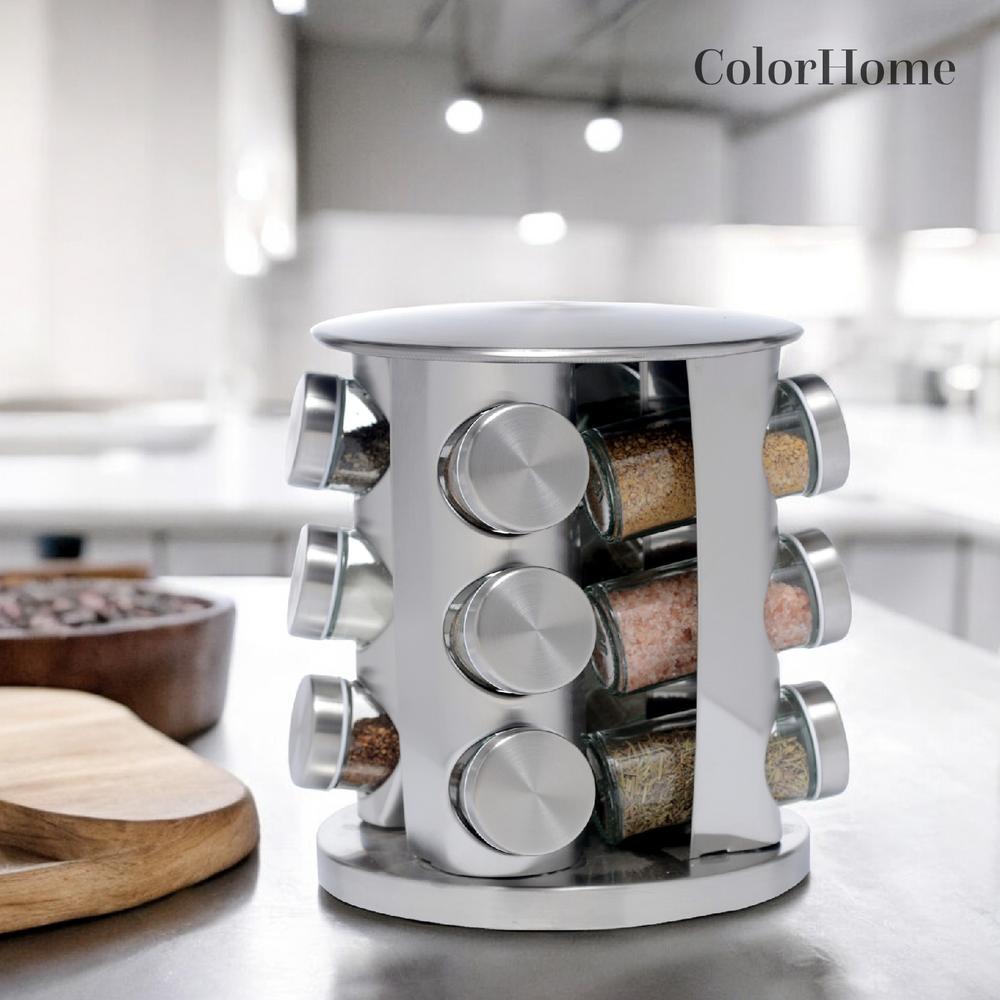 Especiero Moderno Giratorio Organizador de Cocina 12 Frascos