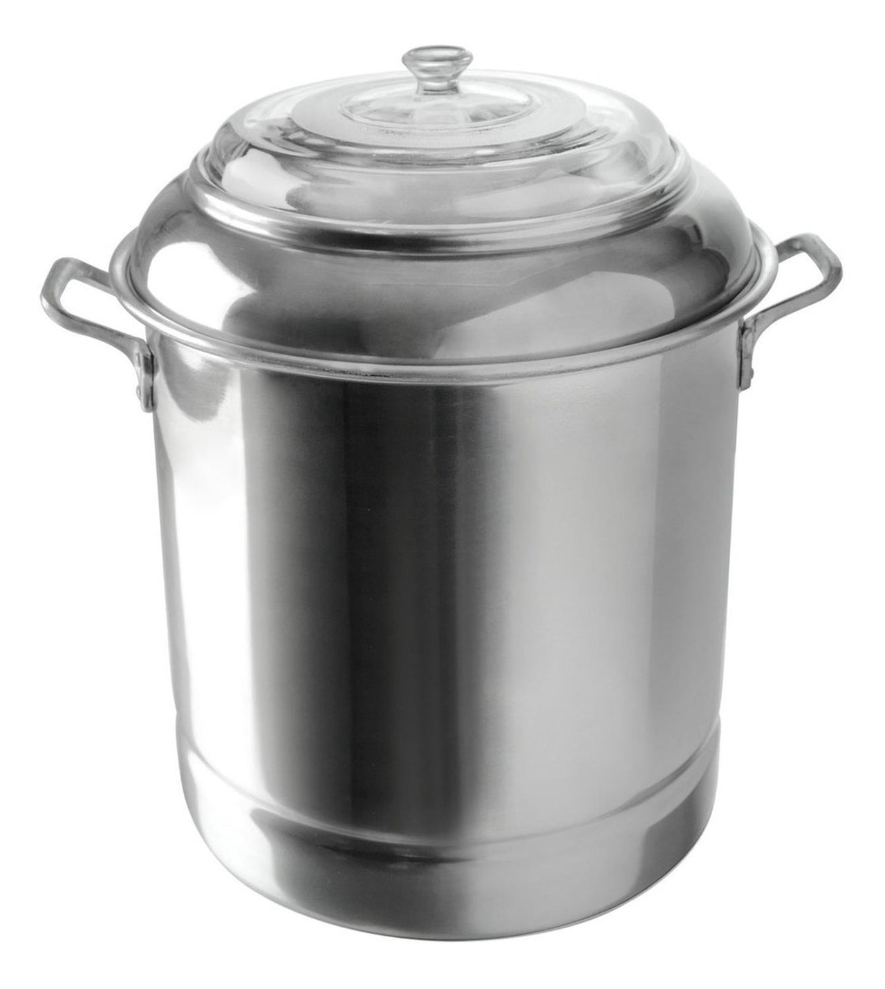 Vaporera Olla Aluminio No34  + Tapa Cristal Tamalera Pyrorey