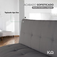 Thumbnail for Sofá Cama Mia Individual Plegable y Reclinable Tapizado Lino