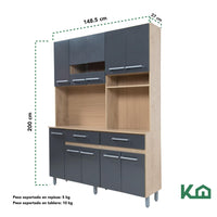 Thumbnail for Mueble Alacena Rack Organizador Despensero Multiusos Cocina