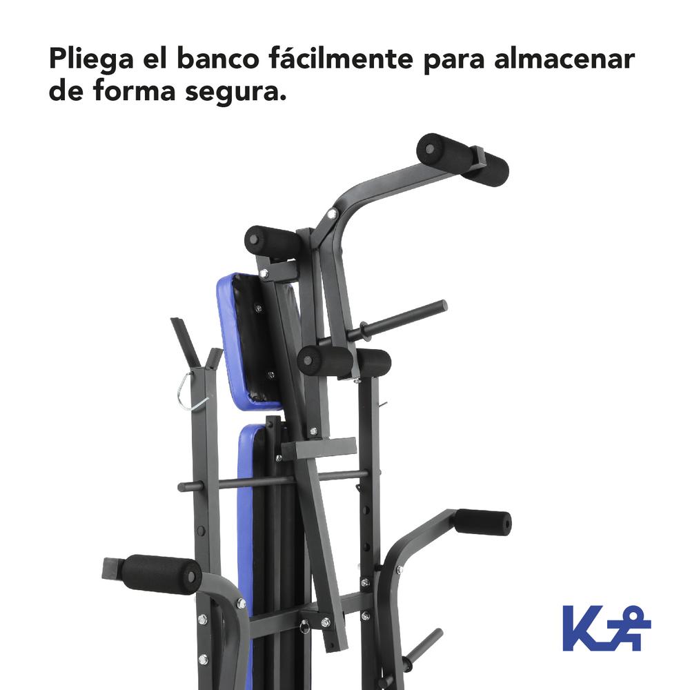 Banco Multiposiciones Ejercicio Pesas Hogar Gym -Somos Reyes