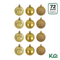 Thumbnail for Adorno Navidad 72pz Decoracion Esferas Navideñas 4cm