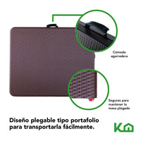 Thumbnail for Mesa Plegable Portatil 180cm Portafolio Tipo Rattan Plastico