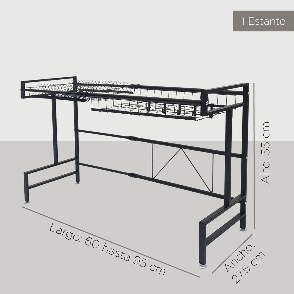 Escurridor De Platos Acero Inoxidable Para Fregadero