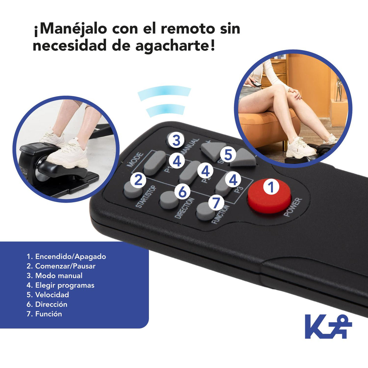 Mini Eliptica Electrica Bajo Escritorio Ejercicio Legs Power