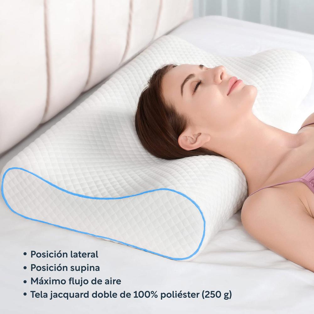 Almohada Ortopédica Cervical Memory Foam Viscoelástica King