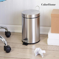 Thumbnail for Botes de Basura 12L Metalico Acero Inox C/Pedal Cocina 2pzas