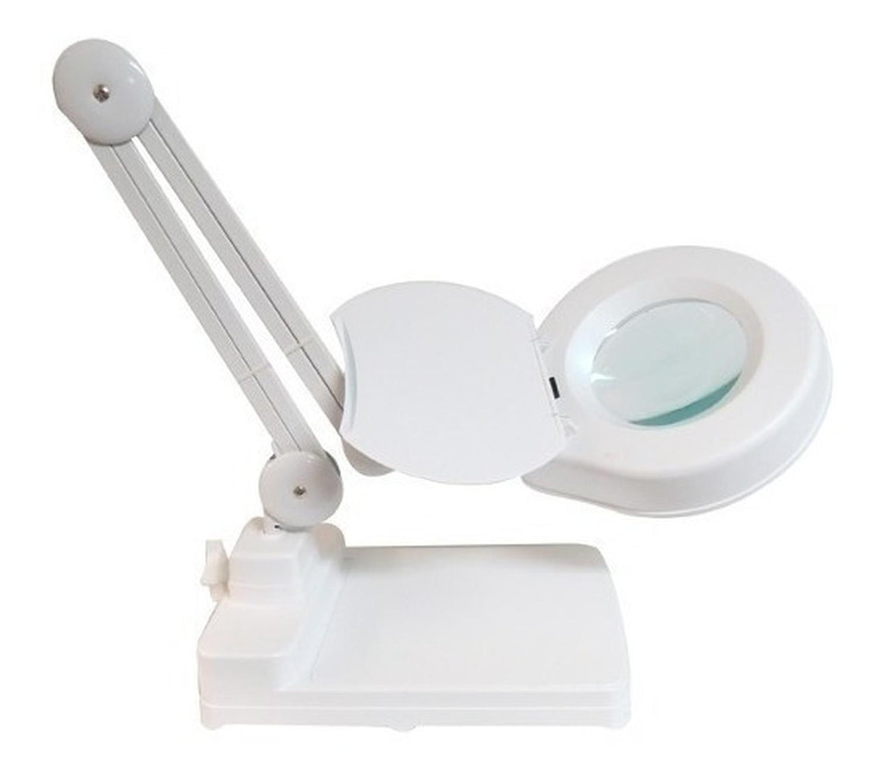 Lupa Restirador Luz Blanca 125 Mm 5x Con Base 110v Obi