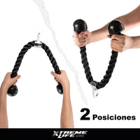 Thumbnail for Accesorio Gimnasio Maneral Agarre Cuerda Para Tricep /biceps