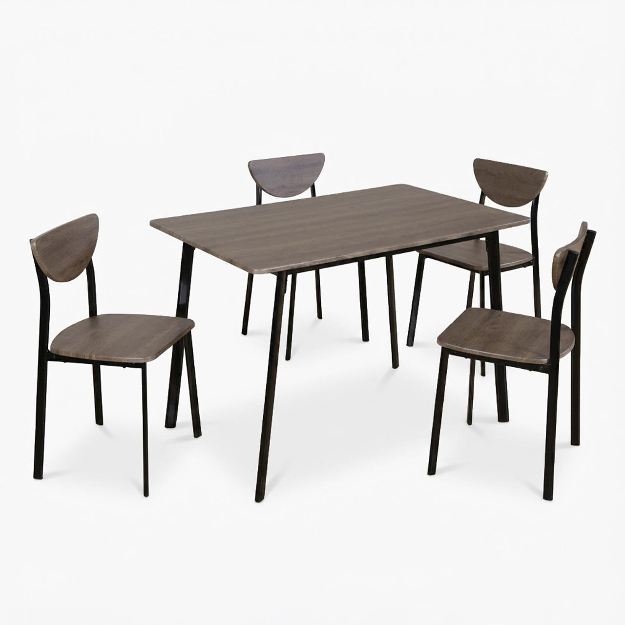 Comedor Moderno Rectangular 5 Piezas Con 4 Sillas y Mesa
