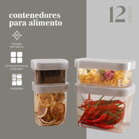 Thumbnail for Contenedores De Plastico Hermeticos Para Almacenar 12 Pzas
