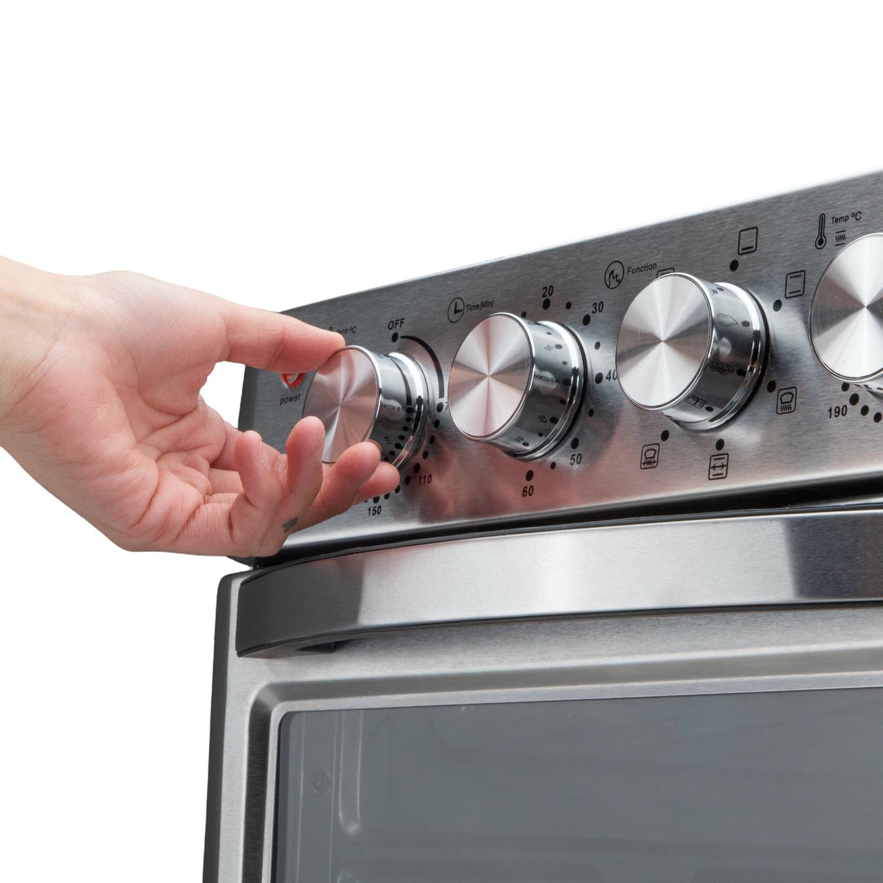 Horno con Freidora de Aire 25 L Rostizador Multifunción