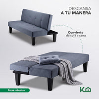 Thumbnail for Sofá Cama Individual Reclinable Plegable de 3 Plazas