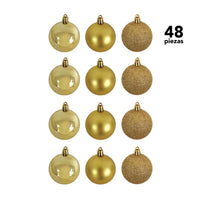Thumbnail for Adorno Navidad 48pz Decoracion Esferas Navideñas 4cm