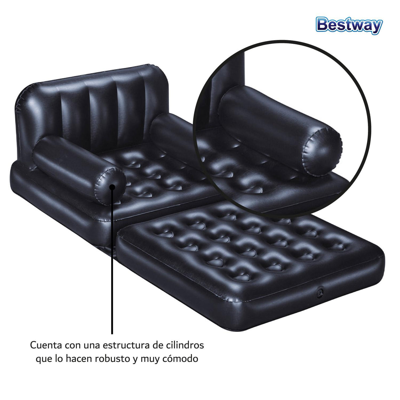 Sofá Cama Sillón Inflable Multiposición 4 En 1 Hogar Bestway