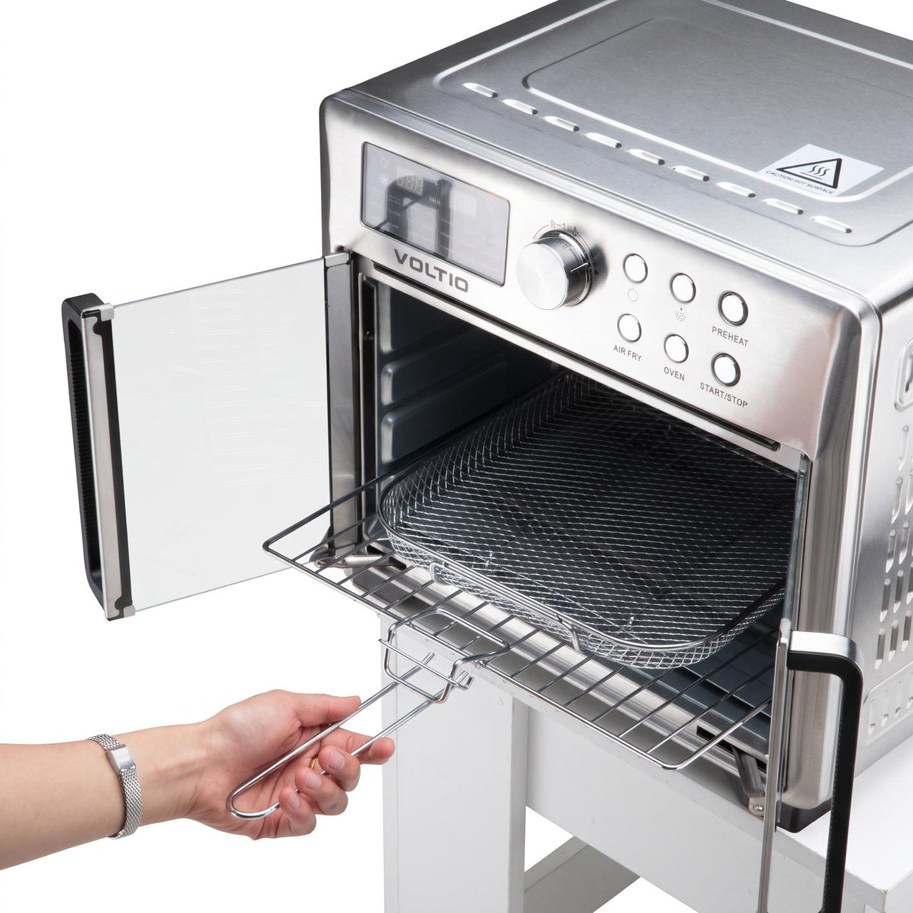 Horno Freidora de Aire 25L Rostizador Puerta Francesa