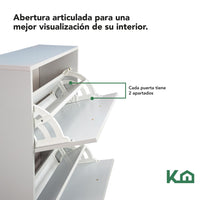 Thumbnail for Mueble Zapatero Zapatera Organizador Madera 18 Pares Hogar