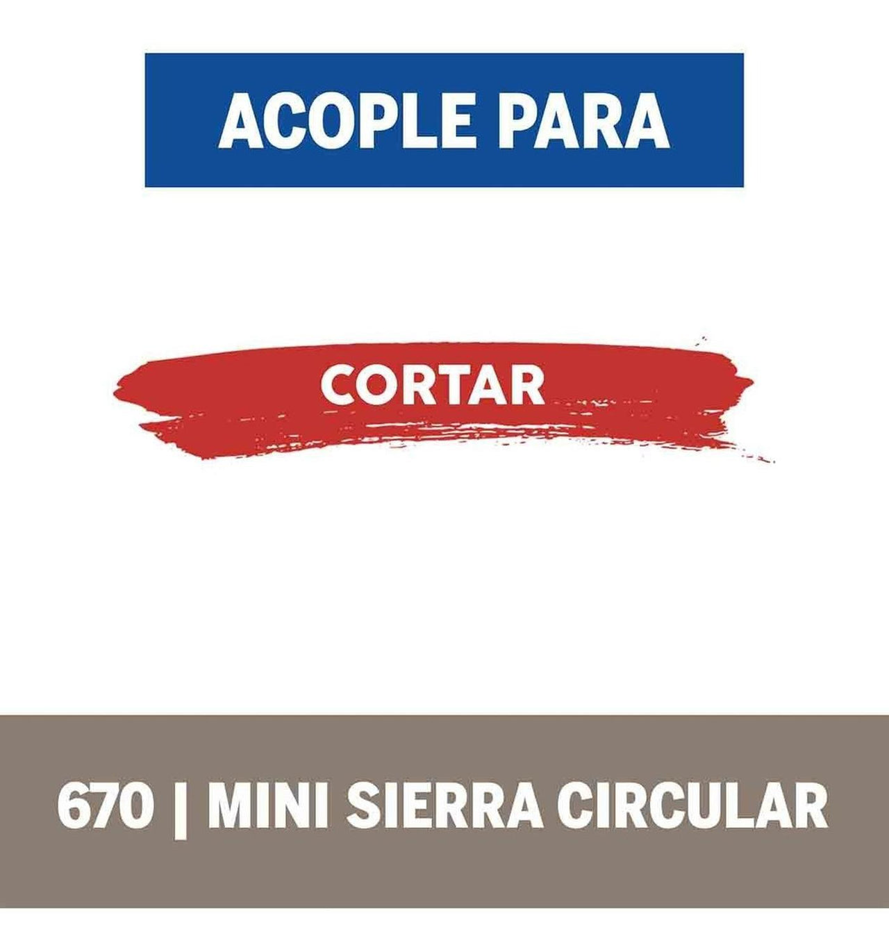 Minisierra Accesorio Mototool 670 Madera Aluminio Dremel