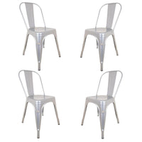 Thumbnail for Silla Tolix Metal Comedor Casa Restaurante Exterior 4 Piezas