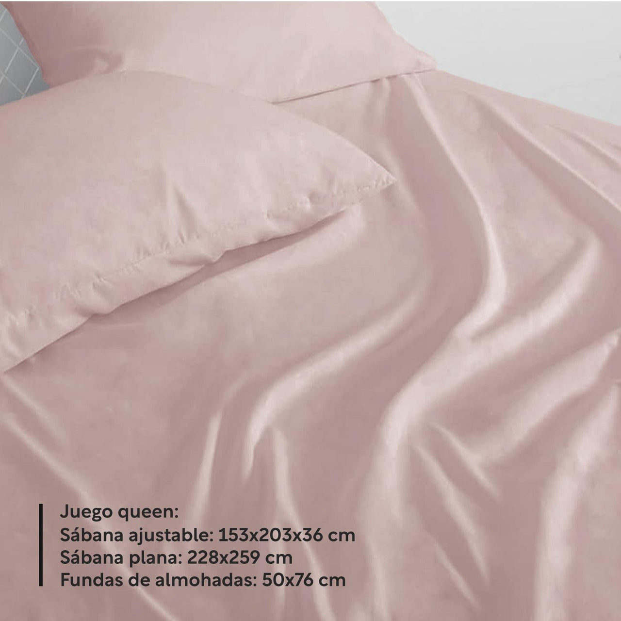 Juego Sabanas Queen Hipoalergenicas 4 pzas Colordreams