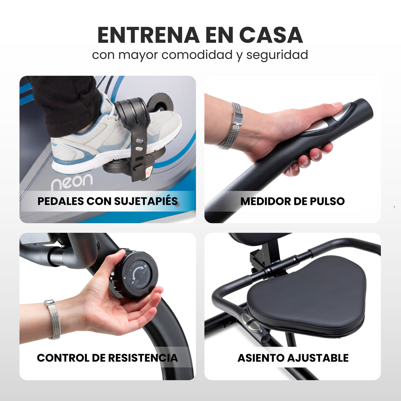 Bicicleta Fija 8 Niveles de Resistencia Magnética