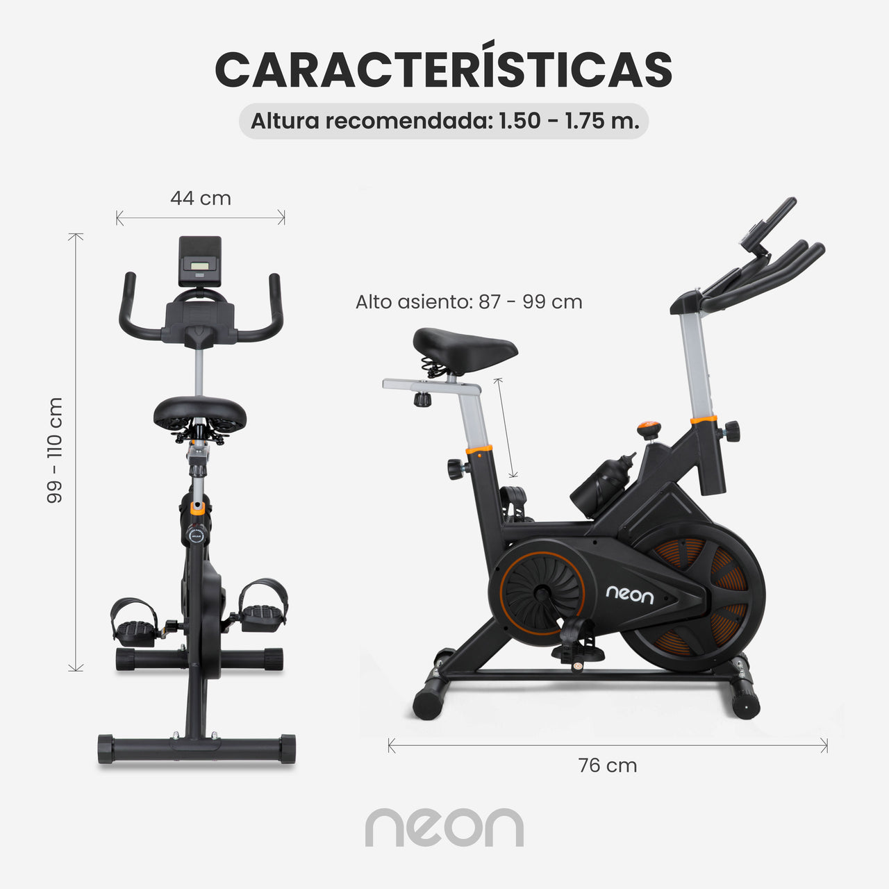 Bicicleta Fija Spinning Pro Rueda 13kg Estática Cardio Hogar