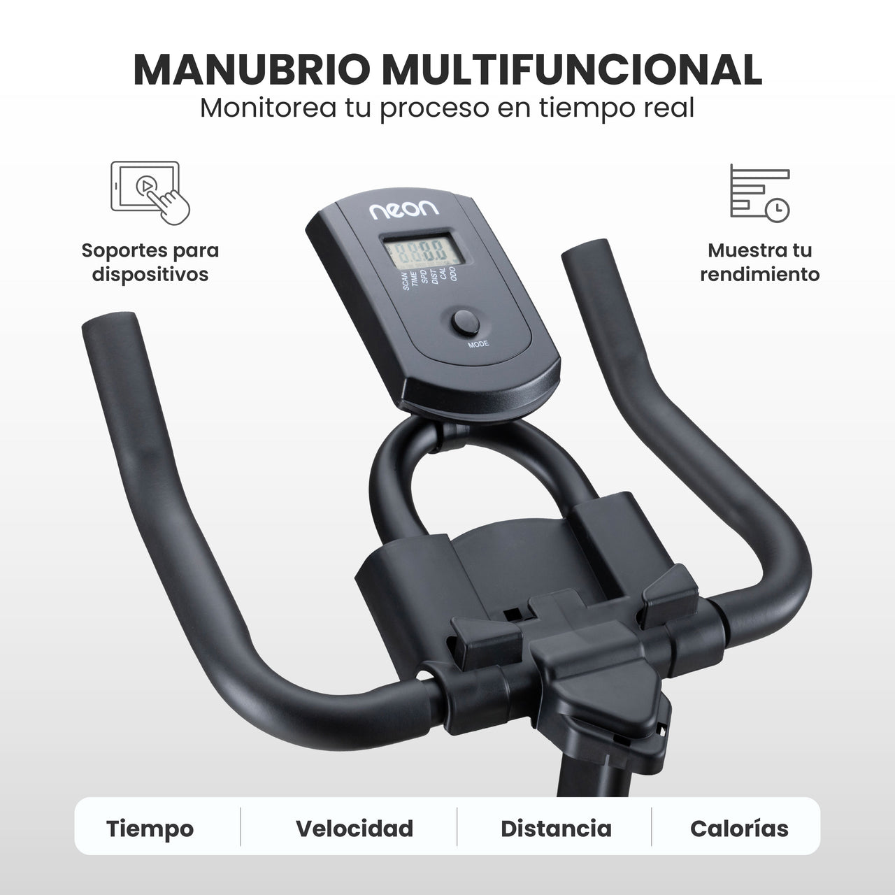 Bicicleta Fija Spinning Pro Rueda 8kg Estática Cardio Hogar