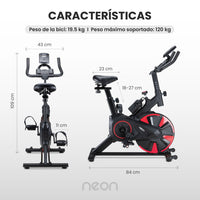 Thumbnail for Bicicleta Fija Spinning Pro Rueda 8kg Estática Cardio Hogar