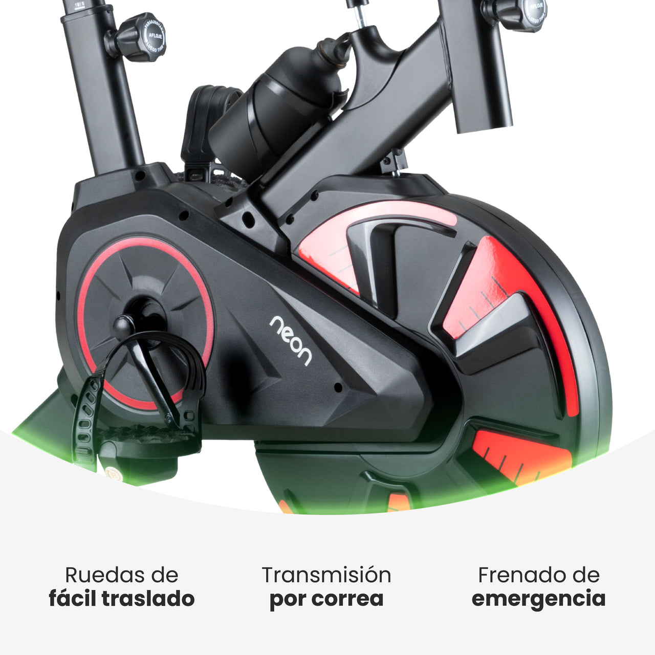 Bicicleta Fija Spinning Pro Rueda 8kg Estática Cardio Hogar