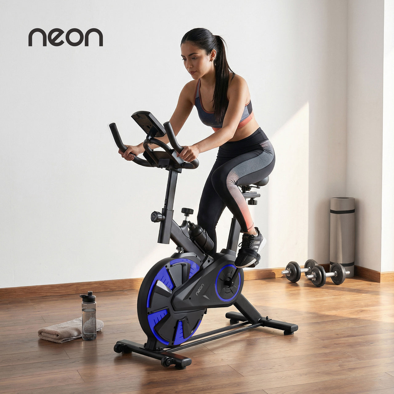 Bicicleta Fija Spinning Rueda 6kg Estática Cardio Hogar