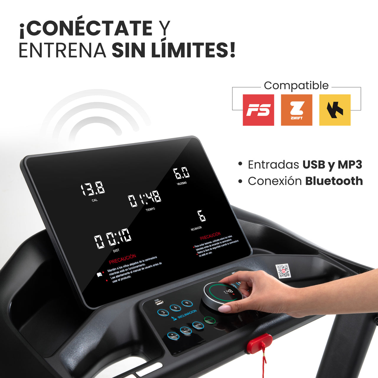 Caminadora Eléctrica Para Caminar Y Correr Con Pantalla LED