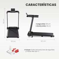 Thumbnail for Caminadora Corredora Eléctrica 2 HP 14 Km/h Monitor Digital