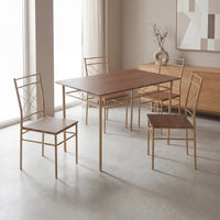 Thumbnail for Comedor Moderno Rectangular 5 Piezas Con 4 Sillas y Mesa