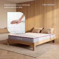 Thumbnail for Colchón Matrimonial Espuma Alta Densidad 18 cm Firmeza Media