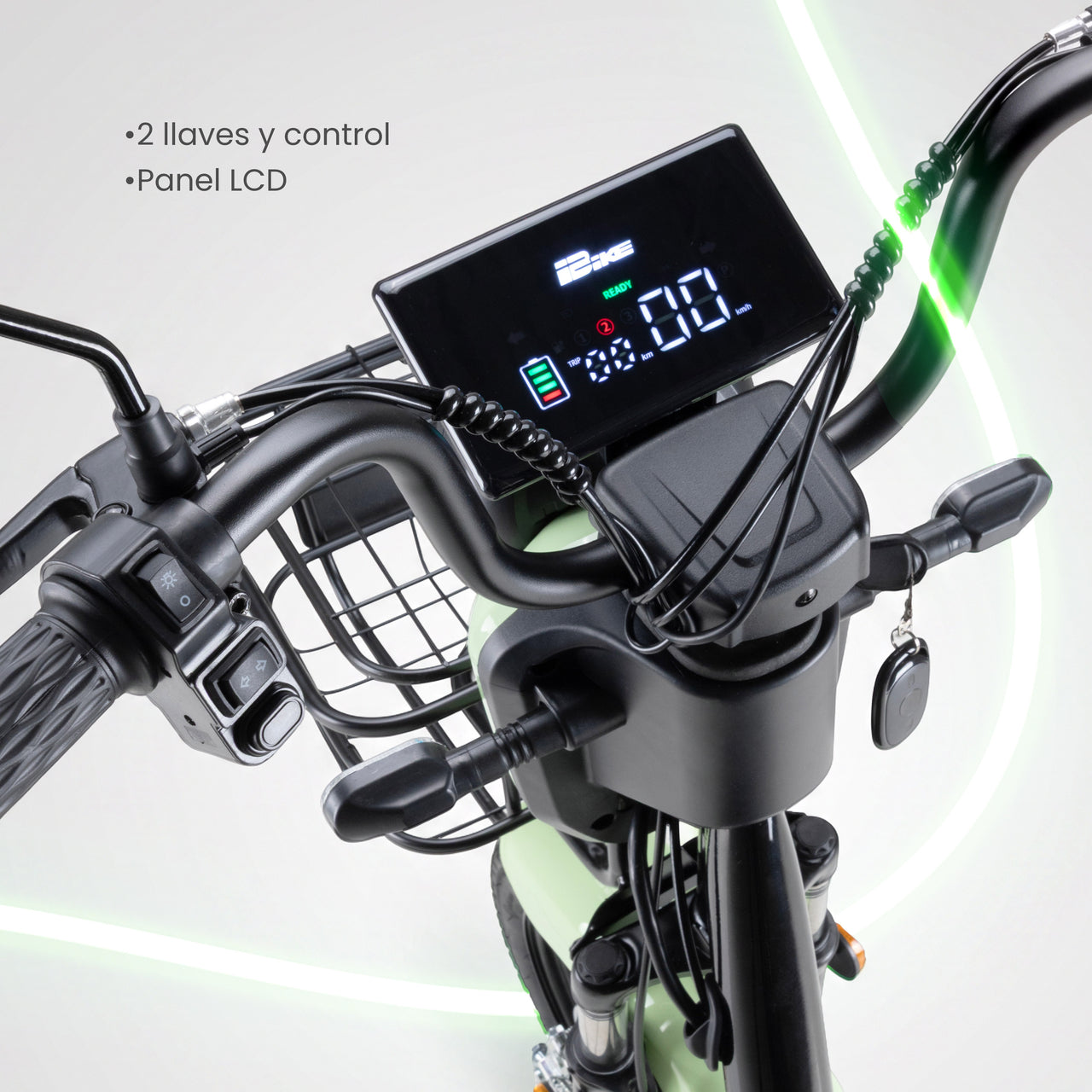 Bicicleta Eléctrica 350w 38km/h Acero 150 Kg Canastilla 50km