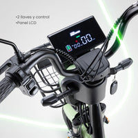 Thumbnail for Bicicleta Eléctrica 350w 38km/h Acero 150 Kg Canastilla 50km