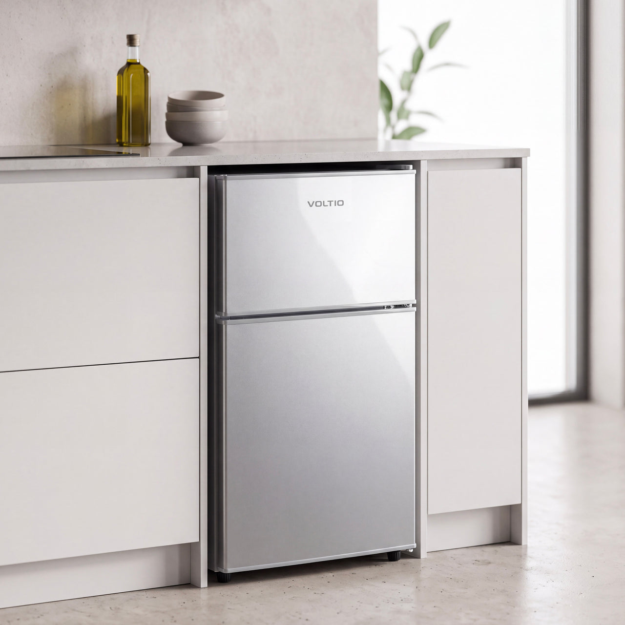 Refrigerador Frigobar 85 L 3 Pies Doble Puerta Congelador