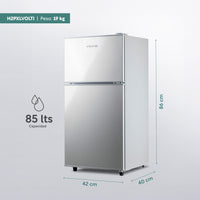 Thumbnail for Refrigerador Frigobar 85 L 3 Pies Doble Puerta Congelador