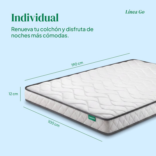 Colchoneta Individual Kingshouse | Memory Foam 12cm | En Caja