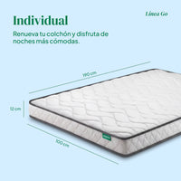 Thumbnail for Colchoneta Individual Kingshouse | Memory Foam 12cm | En Caja
