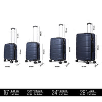 Thumbnail for Set de 4 Maletas Rígidas con Ruedas Carry On 10 kg, 20 kg