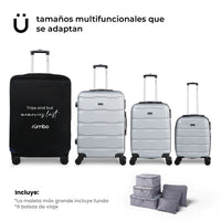 Thumbnail for Set de 4 Maletas Rígidas con Ruedas Carry On 10 kg, 20 kg