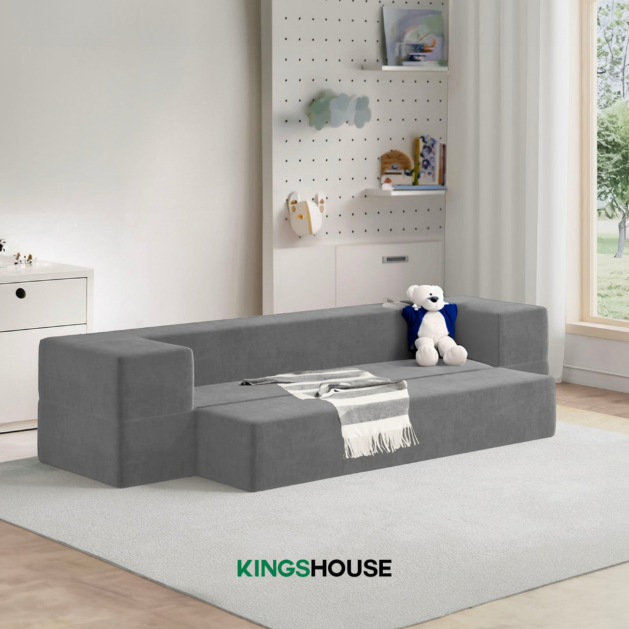 Colchón Plegable Individual 3 en 1 Futón Sofá Estilo Japonés