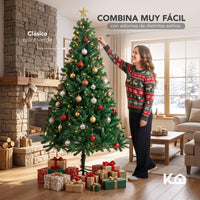 Thumbnail for Árbol Pino Navidad 2.10 m Artificial 1000 Ramas con Soporte