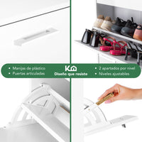 Thumbnail for Mueble Zapatero para Entrada o Recibidor 18 Pares Zapatos