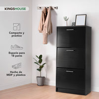 Thumbnail for Mueble Zapatero para Entrada o Recibidor 18 Pares Zapatos