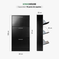 Thumbnail for Mueble Zapatero para Entrada o Recibidor 18 Pares Zapatos