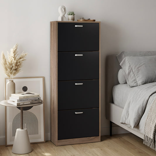 Mueble Zapatero Organizador Calzado 4 Cajones Madera