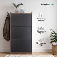 Thumbnail for Mueble Zapatero Gabinete Madera Organizador con 3 Niveles
