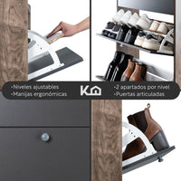 Thumbnail for Mueble Zapatero Gabinete Madera Organizador con 3 Niveles